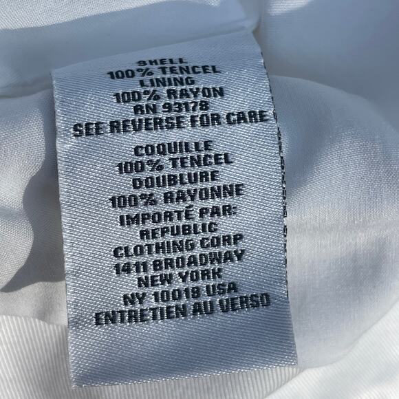 NWT!  Jason Wu White Peplum Button-Front Tencel  Vest - Size 4 - Picture 12 of 16